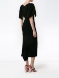 ruffled sleeve maxi dress