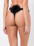 'Diana Georgette Pompom' thong