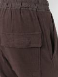 drawstring drop-crotch tapered trousers
