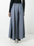 drawstring chambray trousers