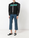 puff sleeve bomber jacket