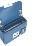 floral embellished shoulder bag 
