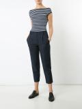 straight cropped trousers