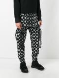 gathered pockets track pants