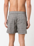 checked swimming shorts