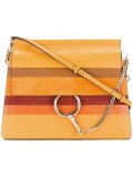 striped Faye shoulder bag
