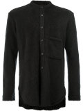 textured long sleeve shirt