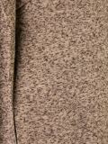 melange drape front coat