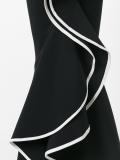 ruffled cropped trousers