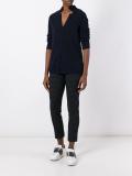 polka dots skinny trousers