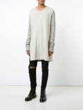 distressed panelled trousers 