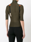 colour block pleated top
