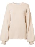 gathered longsleeve jumper
