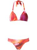 abstract print bikini set