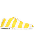 striped lace-up shoes