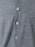 raised collar cardigan