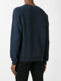 metallic print sweatshirt