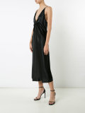 strappy plunge dress