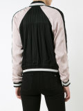 embroidered flower bomber jacket 