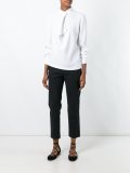 overlap collar blouse