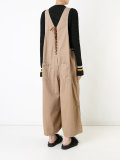 denim lace-up dungarees