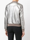 metallic bomber jacket