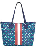 stripe detail tote bag