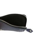 textured zip up wallet
