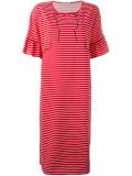 embroidered striped dress