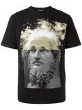 Einstein statue print T-shirt