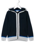 knit zipped hoodie