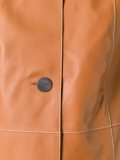 button down flared coat
