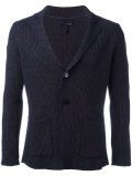 waffle knit blazer