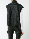 sleeveless biker jacket