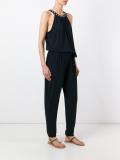 studded collar jumpsuit 