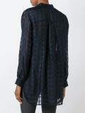 checked sheer blouse 