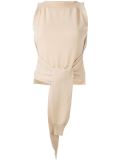 front tie knitted top