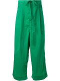 'Crinkle' cropped trousers