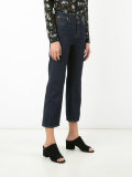 high waisted cropped jeans 