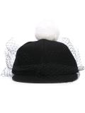 pompom veil cap