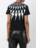 lightning bolt print T-shirt