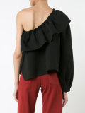 ruffled one shoulder blouse 