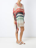 v neck striped kaftan