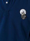 wolf patch polo shirt 