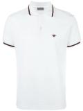 contrast detail polo shirt