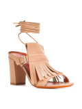 buckled fringed sandals