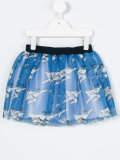 Furbo Mesh Mini Skirt with Superman