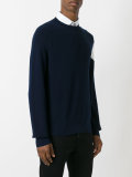 logo patch knitted sweater