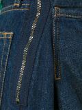 draped denim skirt