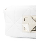 diamond panel shoulder bag